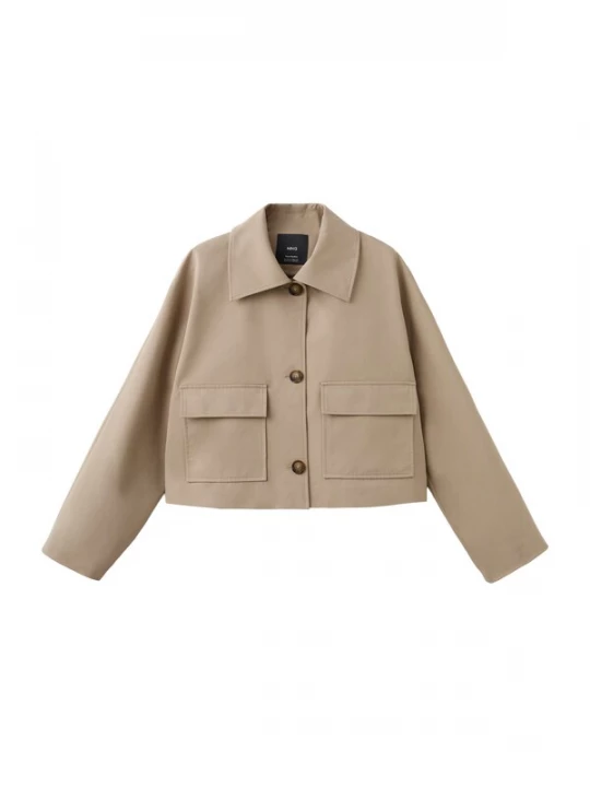 Foto van product MANGO Tussenjas 'Brava' beige