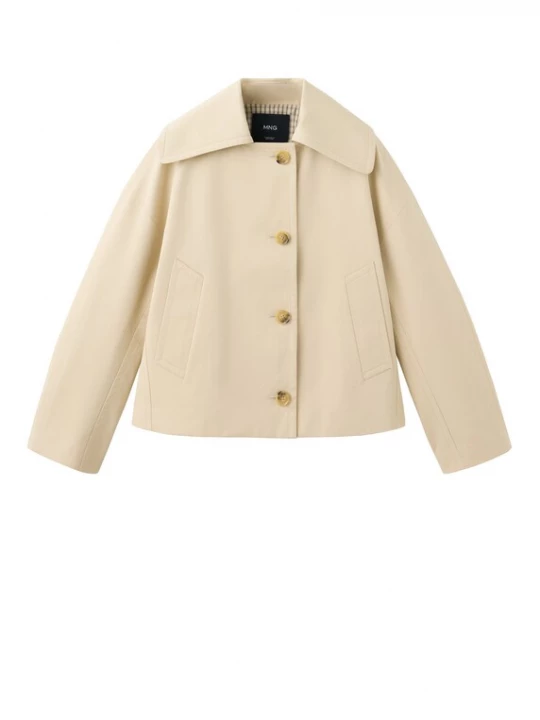 Foto van product MANGO Tussenjas 'DITALONG' beige
