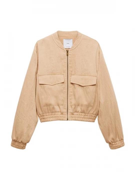 Foto van product MANGO Tussenjas 'Gelato' beige