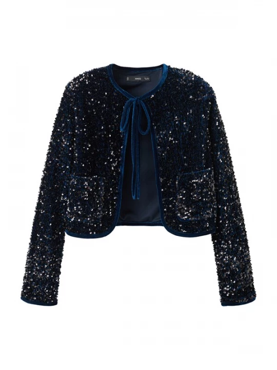 Foto van product MANGO Tussenjas 'XTURNER' navy / zilver