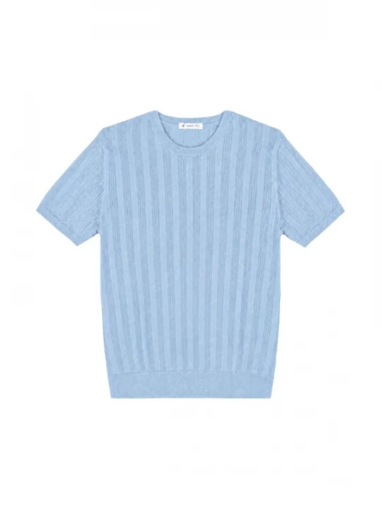 Foto van product Manuel Ritz Shirt 'T-SHIRT M / M IN FILO' cyaan blauw
