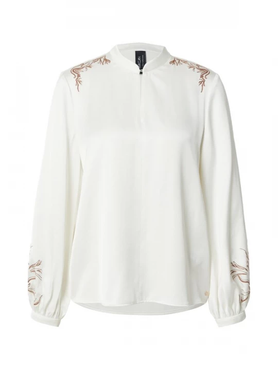 Foto van product Marc Cain Blouse bruin / offwhite