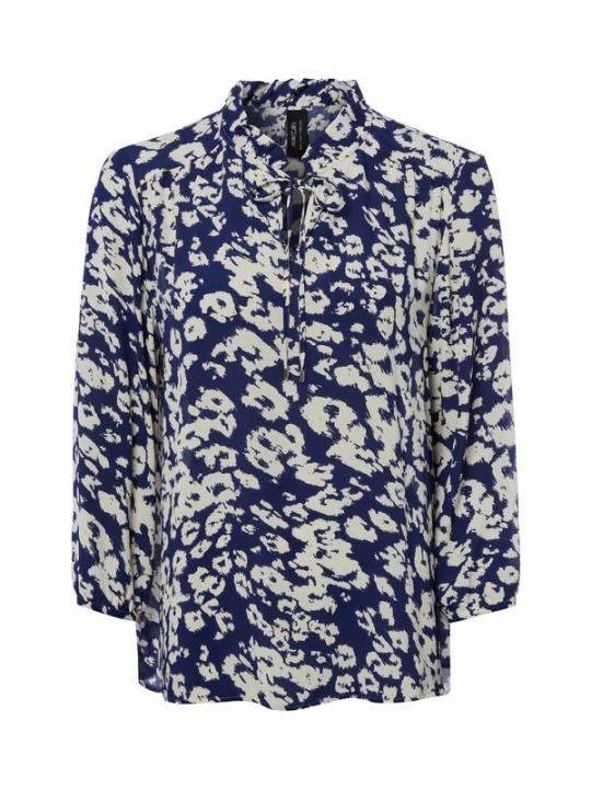 Foto van product Marc Cain Blouse ecru / blauw