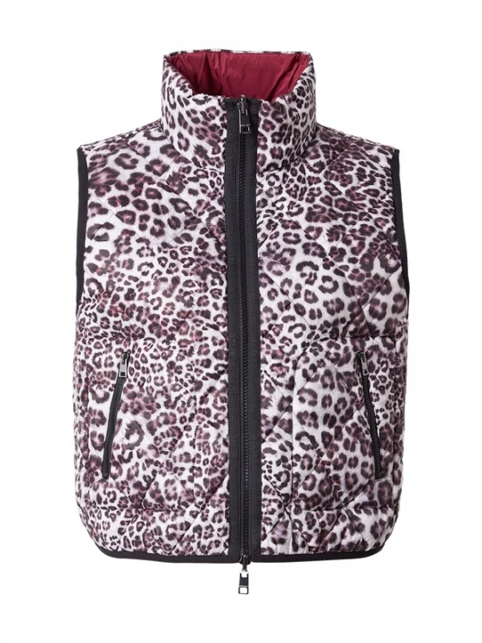 Foto van product Marc Cain Bodywarmer bruin / framboos / wit