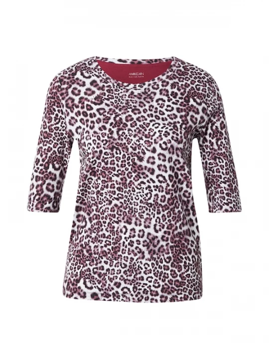 Foto van product Marc Cain Shirt bruin gemêleerd / zwart / wit