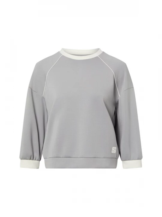 Foto van product Marc Cain Sweatshirt grijs / wit
