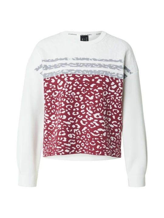Foto van product Marc Cain Trui grijs / rood / wit