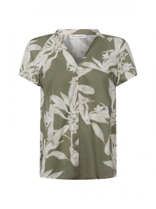 Foto van product Marc O'Polo Blouse beige / olijfgroen