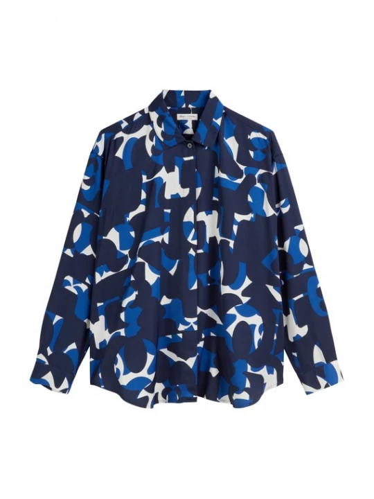 Foto van product Marc O'Polo Blouse blauw / donkerblauw / wit