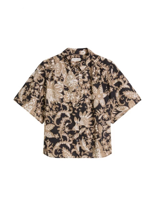 Foto van product Marc O'Polo Blouse camel / lichtbeige / zwart