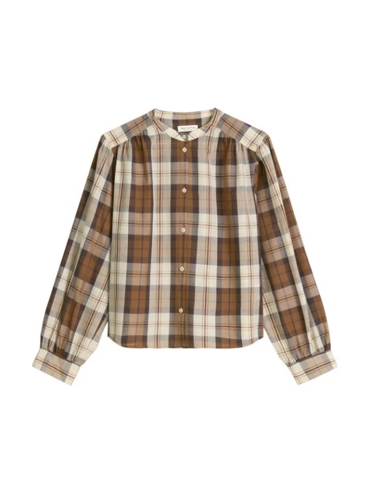 Foto van product Marc O'Polo Blouse lichtbruin / lila / wit