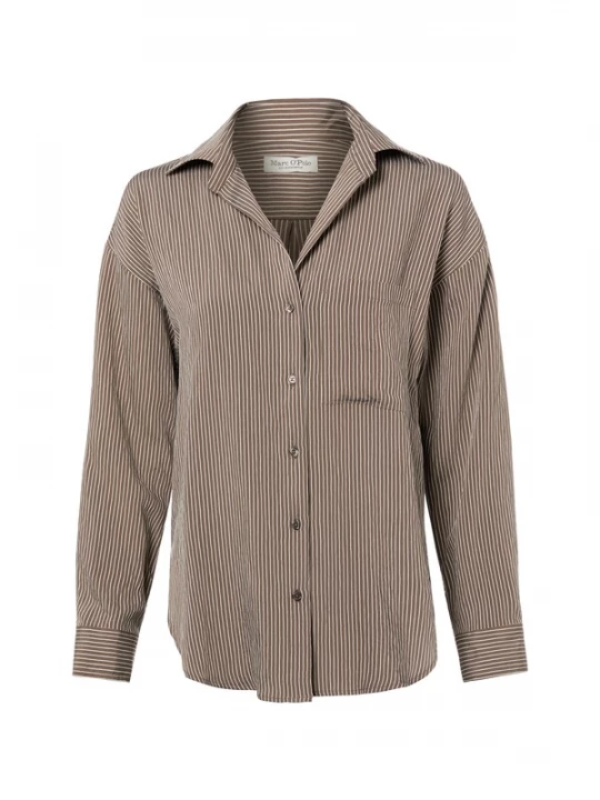 Foto van product Marc O'Polo Blouse mokka / wit
