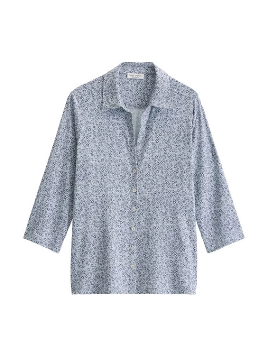 Foto van product Marc O'Polo Blouse nachtblauw / duifblauw / wit