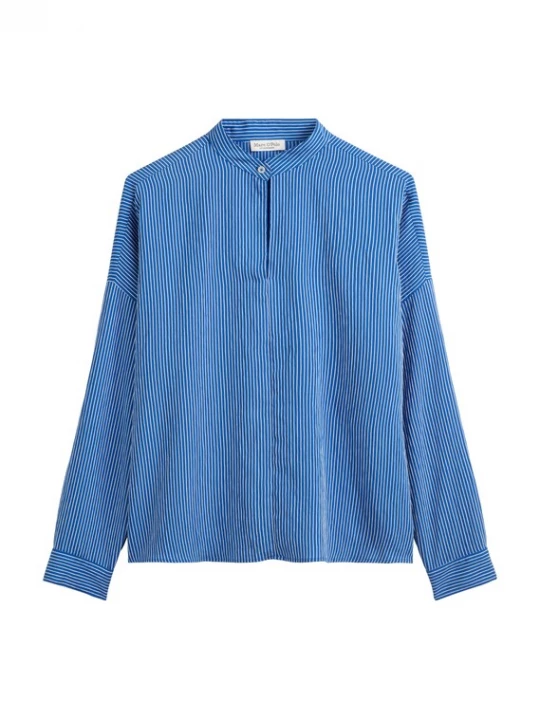 Foto van product Marc O'Polo Blouse royal blue / koningsblauw / wit