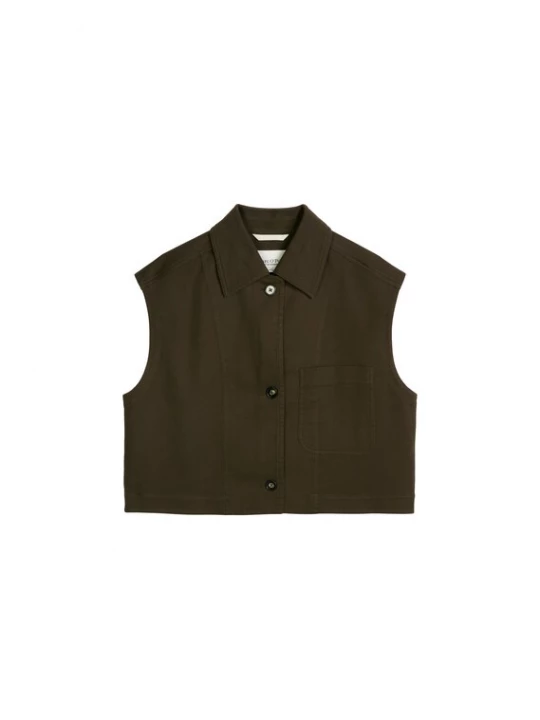 Foto van product Marc O'Polo Bodywarmer donkerbruin