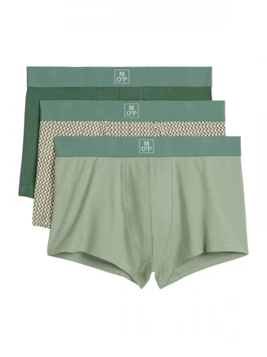 Foto van product Marc O'Polo Boxershorts 'Essentials' beige / grasgroen / lichtgroen