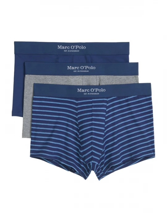 Foto van product Marc O'Polo Boxershorts 'Essentials' blauw / donkerblauw / grijs gemêleerd