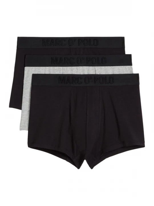 Foto van product Marc O'Polo Boxershorts ' Essentials ' grijs gemêleerd / zwart