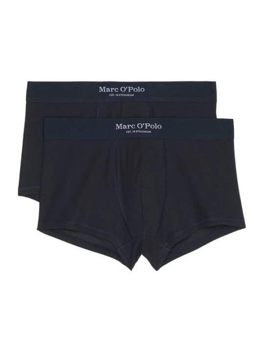 Foto van product Marc O'Polo Boxershorts ' Iconic Rib ' donkerblauw