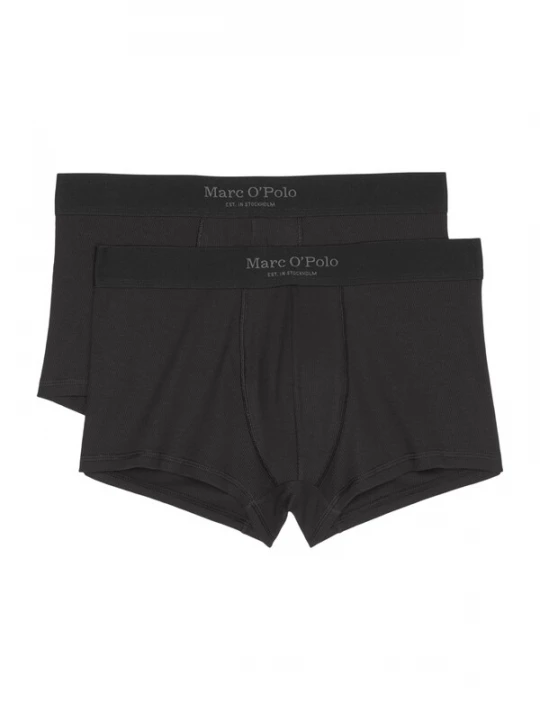 Foto van product Marc O'Polo Boxershorts ' Iconic Rib ' zwart