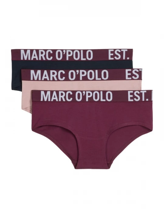 Foto van product Marc O'Polo Broekje ' Essentials ' navy / pink / bordeaux