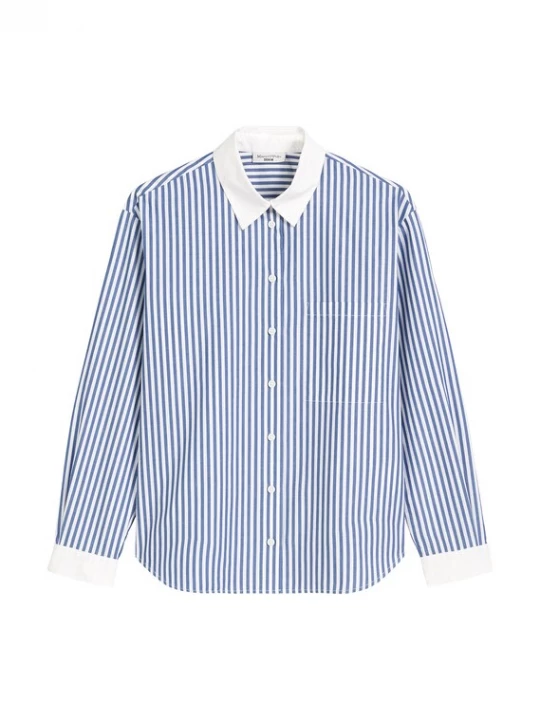 Foto van product Marc O'Polo DENIM Blouse donkerblauw / wit