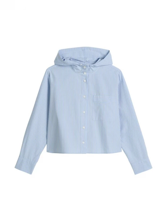 Foto van product Marc O'Polo DENIM Blouse lichtblauw / olijfgroen