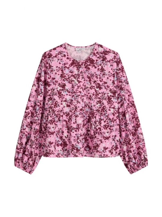 Foto van product Marc O'Polo DENIM Blouse lichtblauw / rosa / bordeaux / wit