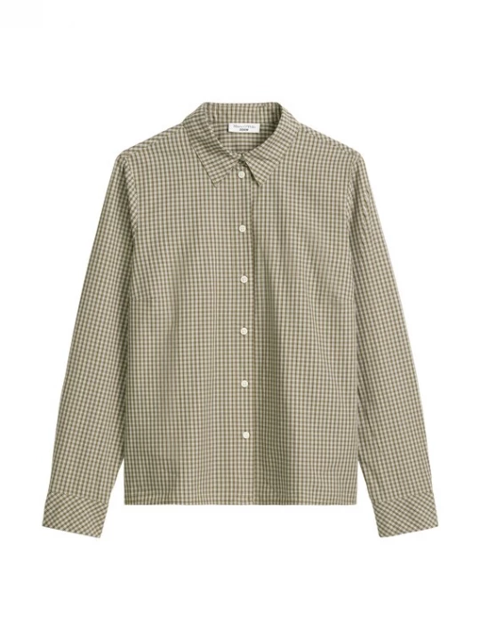 Foto van product Marc O'Polo DENIM Blouse olijfgroen / donkergroen / wit