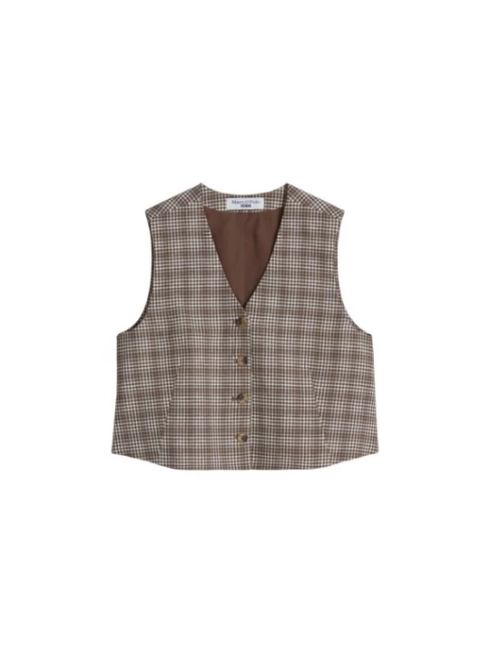 Foto van product Marc O'Polo DENIM Bodywarmer bruin / donkerbruin / wit