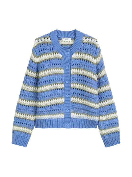 Foto van product Marc O'Polo DENIM Gebreid vest blauw / groen / wit