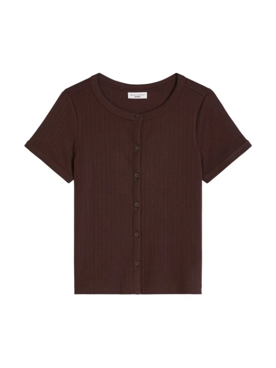 Foto van product Marc O'Polo DENIM Gebreid vest bruin
