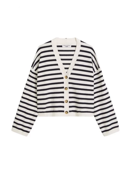 Foto van product Marc O'Polo DENIM Gebreid vest navy / wit