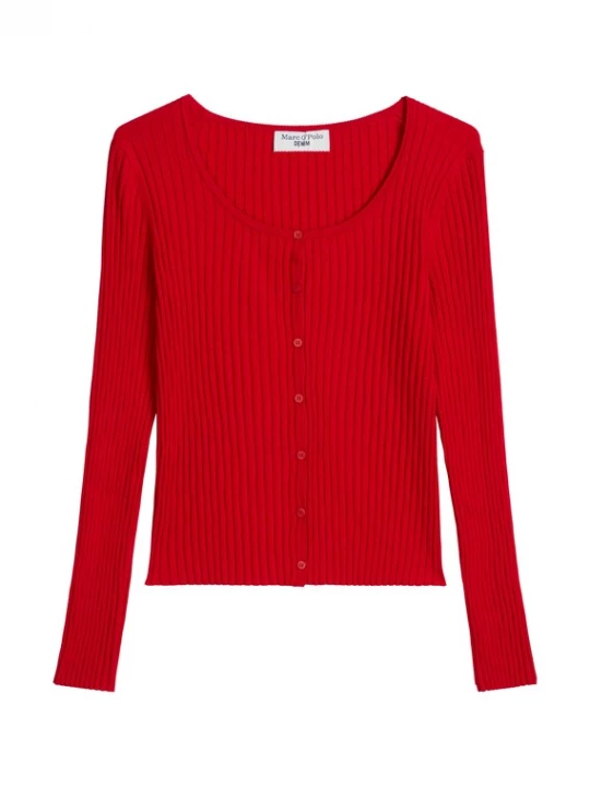 Foto van product Marc O'Polo DENIM Gebreid vest rood
