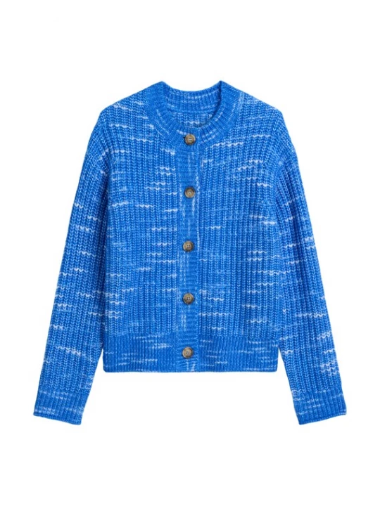 Foto van product Marc O'Polo DENIM Gebreid vest royal blue / koningsblauw / wit