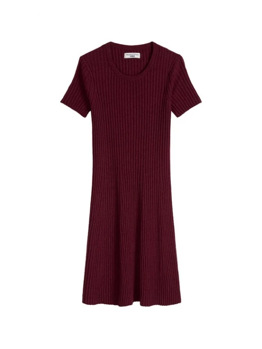 Foto van product Marc O'Polo DENIM Gebreide jurk donkerrood