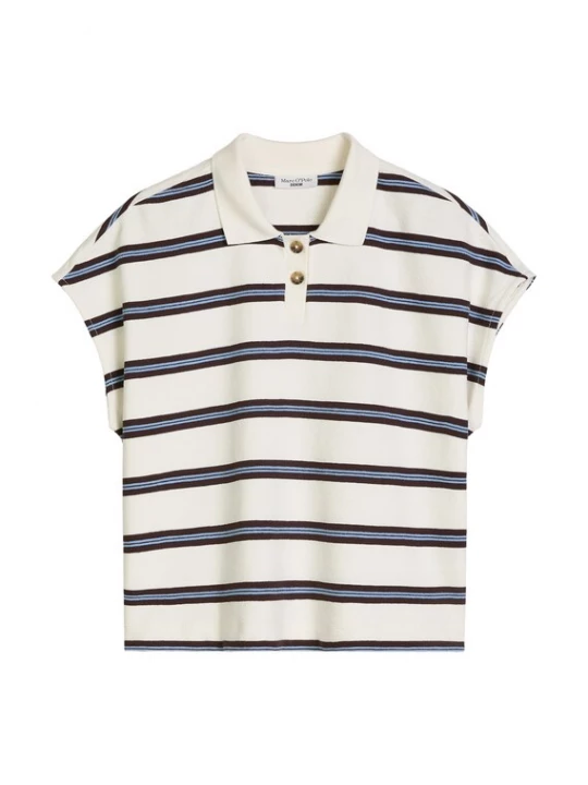 Foto van product Marc O'Polo DENIM Shirt blauw / donkerbruin / natuurwit