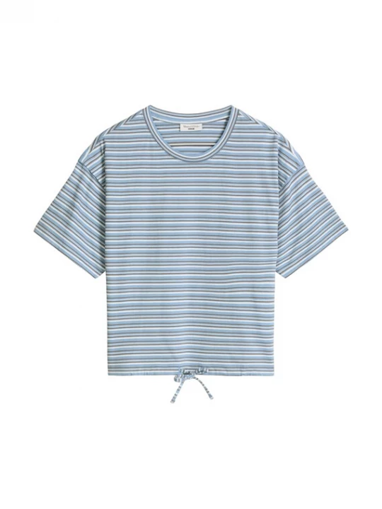 Foto van product Marc O'Polo DENIM Shirt lichtblauw / chocoladebruin / wit