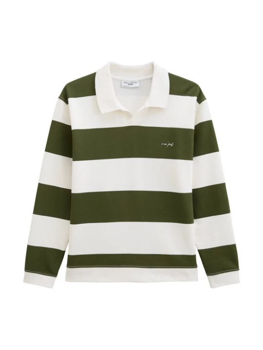 Foto van product Marc O'Polo DENIM Sweatshirt donkergroen / wit