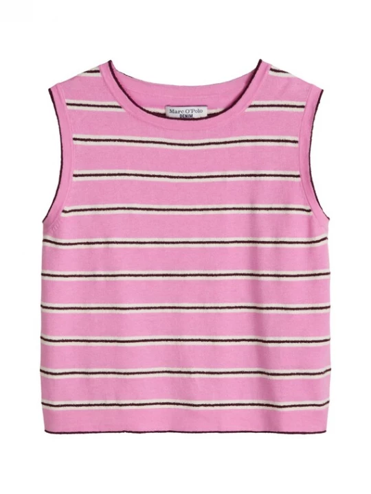 Foto van product Marc O'Polo DENIM Top pink / donkerrood / wit