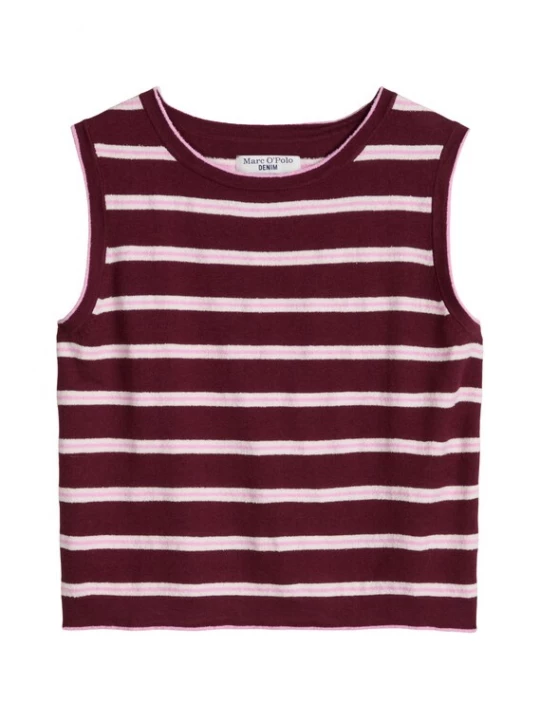 Foto van product Marc O'Polo DENIM Top pink / donkerrood / wit