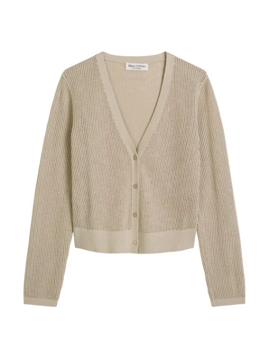 Foto van product Marc O'Polo Gebreid vest beige