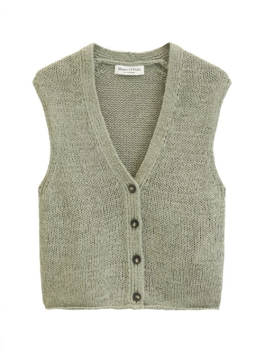 Foto van product Marc O'Polo Gebreid vest kaki