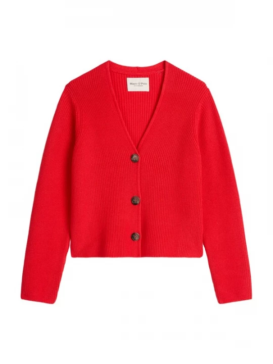 Foto van product Marc O'Polo Gebreid vest rood