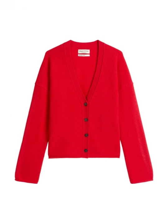 Foto van product Marc O'Polo Gebreid vest rood