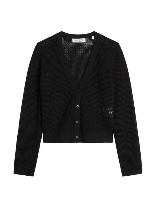Foto van product Marc O'Polo Gebreid vest zwart