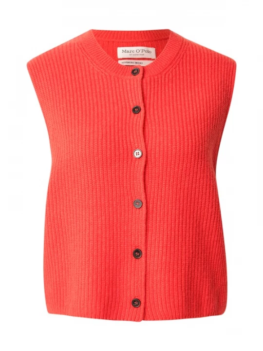 Foto van product Marc O'Polo Gebreide bodywarmer rood