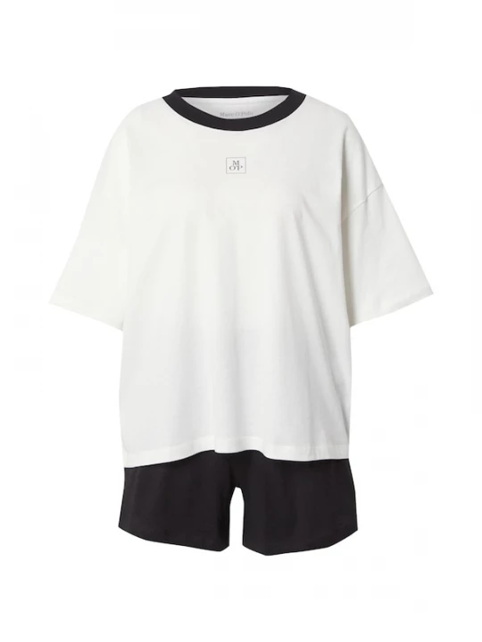 Foto van product Marc O'Polo Korte pyjama zwart / wit