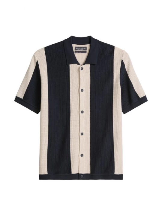 Foto van product Marc O'Polo Overhemd beige / donkerblauw