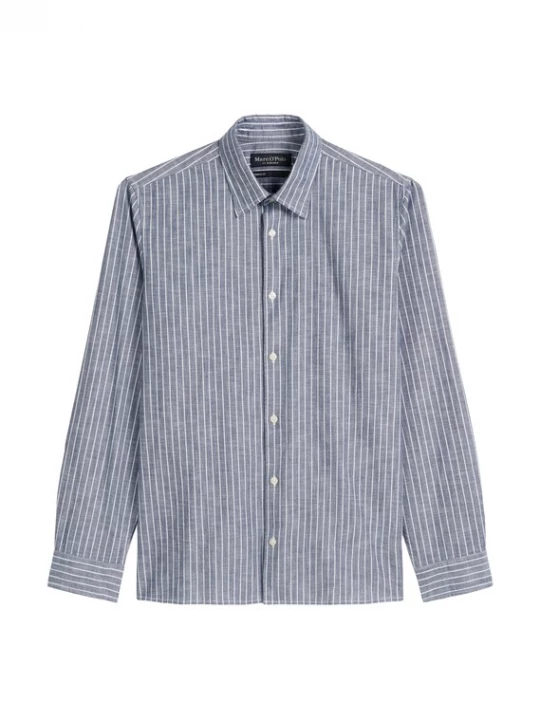 Foto van product Marc O'Polo Overhemd blauw gemêleerd / wit